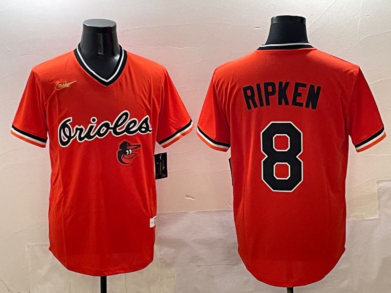 Men Baltimore Orioles 8 Ripken Orange Game Nike 2025 MLB Jersey style 4259